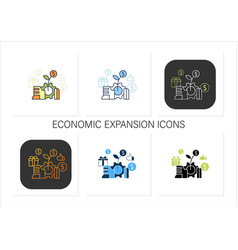 Economic Expansion Icons Set