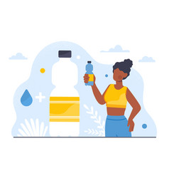 Woman With Hydration Concept