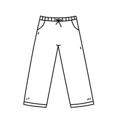 Mens Pants Isolated On A White Background