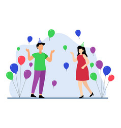 Birthday Party Flat Design