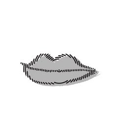 Hand Drawn Lips Icon