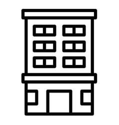 Multistory Perspective Icon Outline City