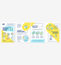 Online Ratings On Product Service Blue And Yellow