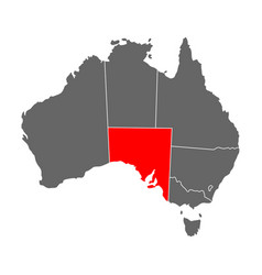 Australia Map Of South Australia Icon Geography