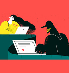 Online Fraud Trick In Internet Dating Concept