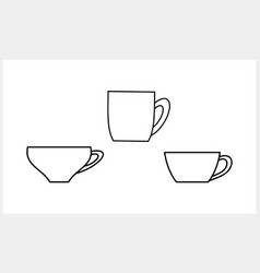 Soup Cup Icon Hot Food Symbol Doodle Tea Clipart