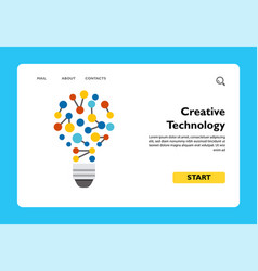 Bulb As Idea Of Creative Technology Icon