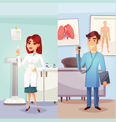 Cartoon Medicine Vertical Banners