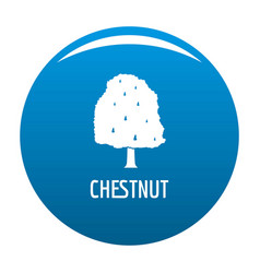 Chestnut Tree Icon Blue