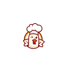 Chicken Chef Template Logo Design