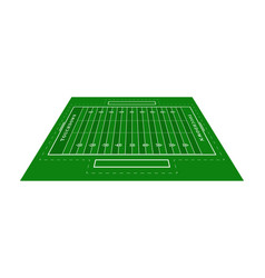 Perspective Green American Football Field View