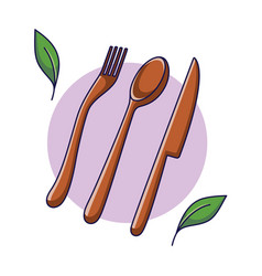 Reusable Wooden Cutlery Sustainable Lifestyle