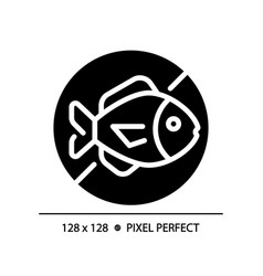 2d Simple Glyph Style Fish Free Icon