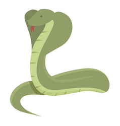 King Cobra Icon Cartoon Snake Head