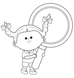 Child With A Magnifying Glass