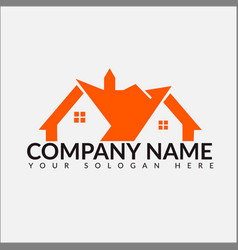 Creative real estate logo design house logo Vector Image