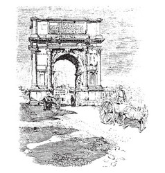 Arch Of Titus In The Time Of Trajan Vintage