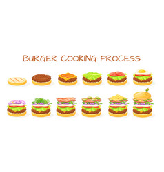 Burger Stages Cheeseburger Homemade Making