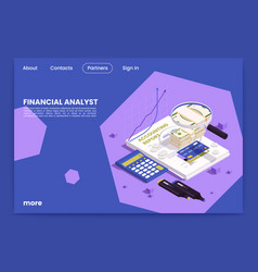 Financial Analyst Landing Page