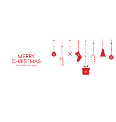 Merry Christmas Minimal Long Banner For Facebook