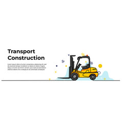 Truk Forklift Modern Banner