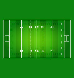 Flat Green Rugby Field Top View Of Rugby Field