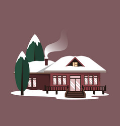 House Home Snow Winter Season Pine Tree Nature