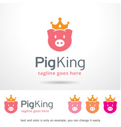 Pig King Logo Template