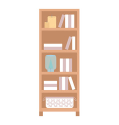 Bookshelf Semi Flat Color Object