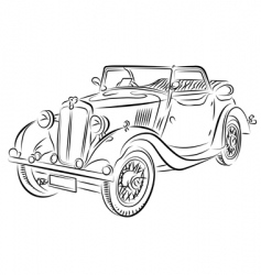 Car sketch Royalty Free Vector Image - VectorStock