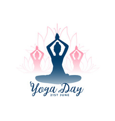 International Yoga Day Fitness Background