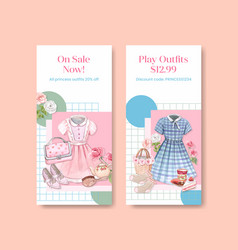 Flyer Template With Princess Outfit Concept