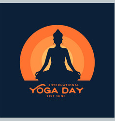 International Yoga Flat Colors Background