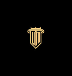 Um Line Concept Law Logo And Shield