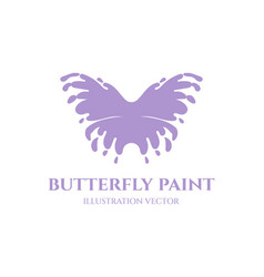 Violet Purple Liquid Butterfly Water Oil Paint