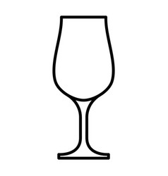 Wine Glass Outline Icon Glass For Alcoholic Drinks