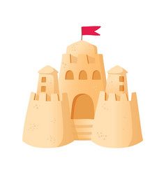 Sandcastle Cartoon Style