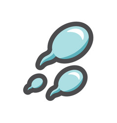 Sperm Fertilization Particles Icon Cartoon