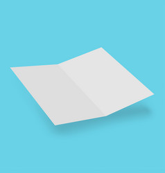 Blank Two Fold Paper Leaflet