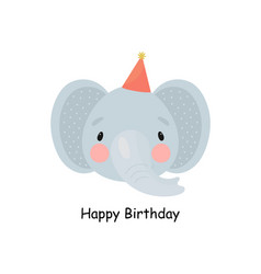 Cute Elephant Cartoon Style