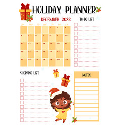 Holiday Girly Planner Christmas Organizer