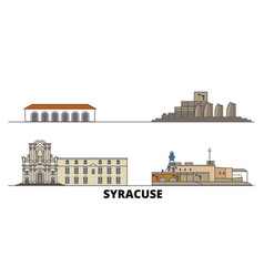 Italy Syracuse Flat Landmarks