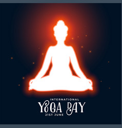 Yoga Day Peace Meditation Glowing Energy