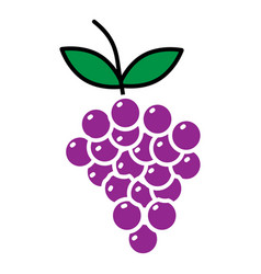 Grapes Icon Clipart Design Template Isolated