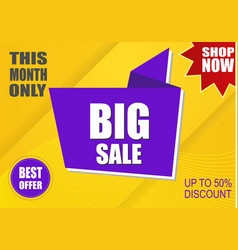 Sale Sign - 50 Off Big Shop Now