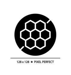 2d Simple Glyph Style Honeycomb Icon