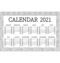 2021 Calendar Planner With Border Corporate Week