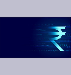 Digital Rupee Technology Background Design