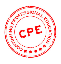 Grunge Red Cpe Continuing Professional Education