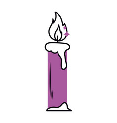 Purple Candle Icon